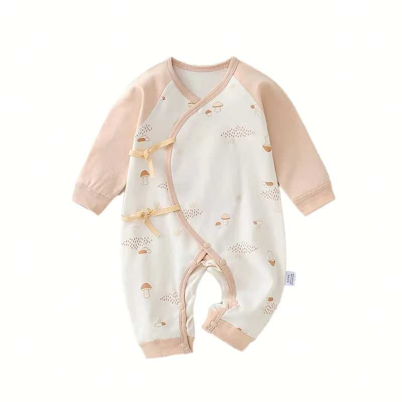 CHINEE Spring Newborn Baby Cotton Romper Infant Girls Cute Print Bodysuit Kids Boy Breathable Pajamas