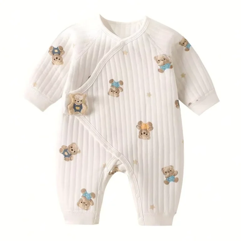 CHINEE-Spring-Newborn-Baby-Printing-Cotton-Romper-Infant-Girls-Cute-Bodysuit-Kids-Boy-Solid-Color-Pajamas-1