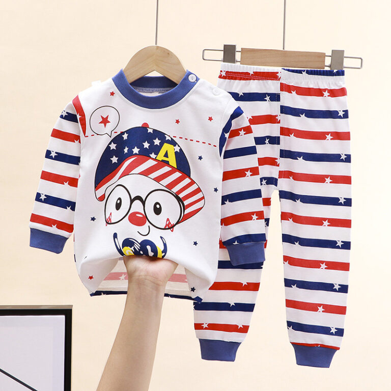 CHINEE-Stock-Clearance-Kids-Toddler-Boys-Pajamas-2-Piece-Pjs-Top-and-Pants-Set-100-Cotton-Sleepwear-Nightwear-Kids-Boys