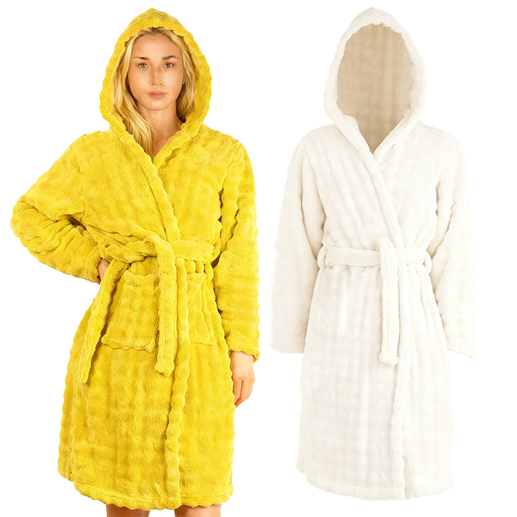 CHINEE-Stock-Luxury-Solid-Color-Soft-Plush-Bathrobe-Coral-Fleece-Plush-Robe-Shawl-Collar