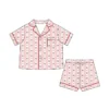 CHINEE Summer 2 Pcs Set Women's Sleepwear Bamboo Pajamas Short Sleeve Cotton Pyjamas PJ Loungewear