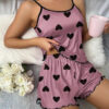 CHINEE Summer Female Pajamas Two Piece Sexy Casual Halter Vest Shorts Loungewear Set