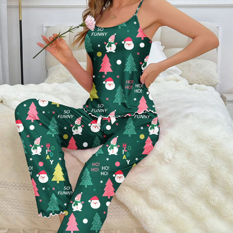 CHINEE-Summer-Long-Pajamas-for-Women-Sexy-Camisole-Breathable-European-and-American-Style-Loungewear-Set