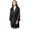 CHINEE Summer Satin Robe Women's Kimono Bridal Robes Wedding Party Satin Sleepwear