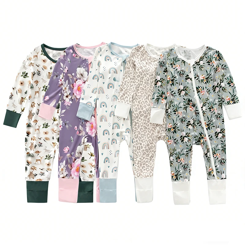 CHINEE Summer Winter High Quality Unicorn Baby Boy Sleepwear Kid Pajamas Set Custom Bamboo Baby Pajamas Romper