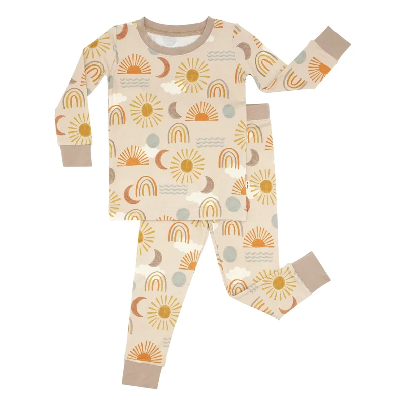 CHINEE Sunny Design Cotton Custom Printed 2pcs Kids Pajamas Soft Summer Sleep Wear for Baby Girls OEM ODM Bangladesh