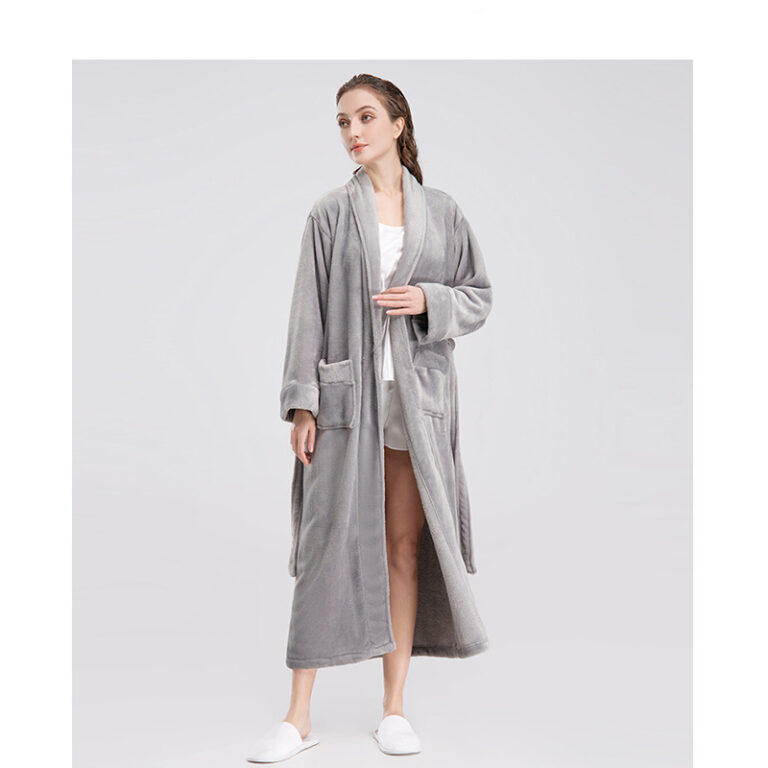 CHINEE-Super-Absorbent-Good-Quality-Women-Coral-Fleece-Luxury-Bathrobe-Loss-Plush-Spa-Robe