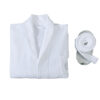 CHINEE Super Fluffy Custom Unisex Hotel Spa Aesthetic Bath Robe White 100% Cotton Bathrobe for Resorts