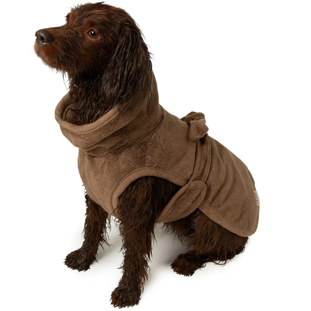 CHINEE Sustainable Bamboo Super Absorbent Dog Drying Coat Bathrobe Pet Towel For Cleaning And Bathing Soft Quick Dry Pet Bath Robe