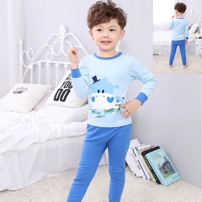 CHINEE Taobao Hotsale Custom Girls Boys Toddler Kids 100% Organic Cotton Yarn Dyed Thermal Breathable Plus Size Cute Sleepwear