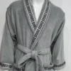 CHINEE Thickened Coral Fleece Bathrobes For Autumn And Winter Absorbent For Both Men And Women Hotel Bathrobes Keep Warm