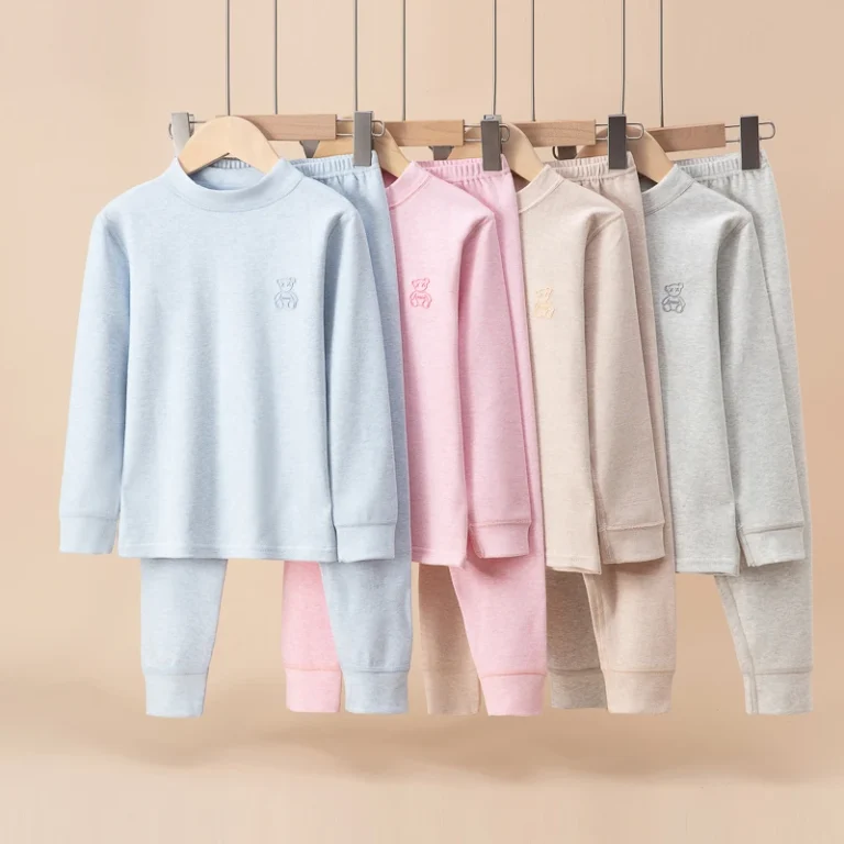CHINEE-Toddler-Baby-Girls-Boy-Breathable-Spandex-Cotton-Thick-Winter-Thermal-Pajamas-Sleepwear-Sets