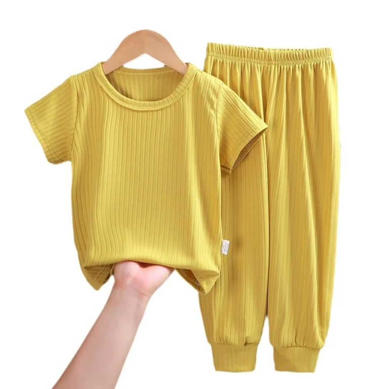 CHINEE-Toddler-Boys-Girls-Clothing-Sets-2-Piece-Kids-Pajama-Set-Spring-Autumn-Short-Sleeve-Long-Pants-Kids-Sleepwear