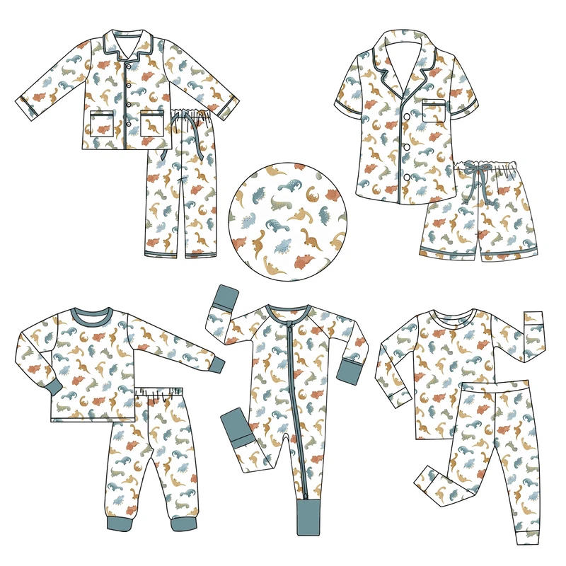 CHINEE Toddler Clothing Sleepsuit Cartoon Print Long Sleeve Romper Jumpsuit Sleepwear Newborn Baby Boy Pajamas Rompers
