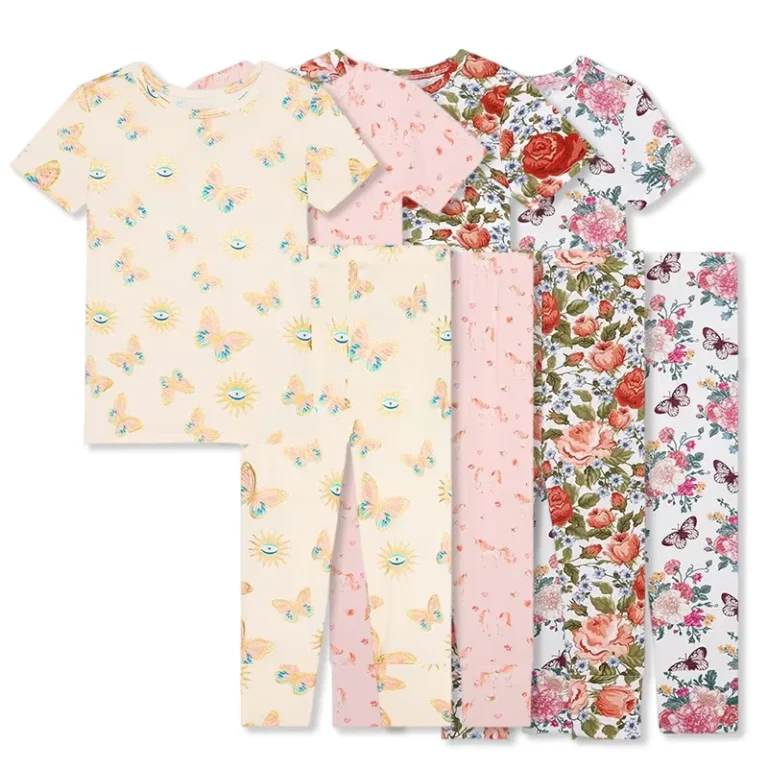 CHINEE-Toddler-Pajamas-Organic-Toddler-Girls-Sleepwear-Sustainable-Printed-Bamboo-Kids-Pjs-Pajamas-Baby-Custom-Eco-Friendly-Baby-Pyamas-1