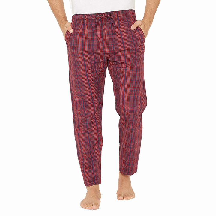 CHINEE Trendy Men's Flannel Trousers Quick Dry Breathable Loungewear Soft Canvas Fabric Casual Style Pajama for Adults and Boys
