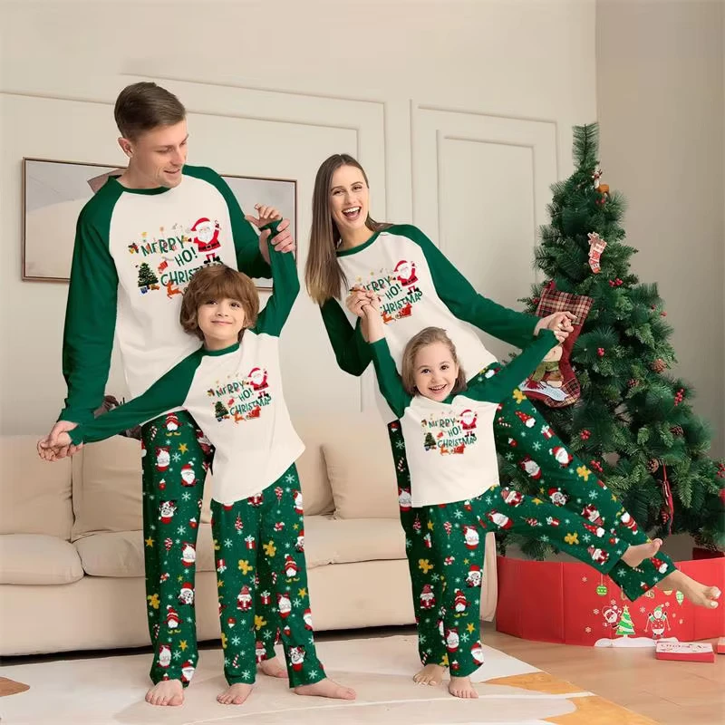 CHINEE Tshirt Set Family Outfits Matching Christmas Pajamas Set for Family