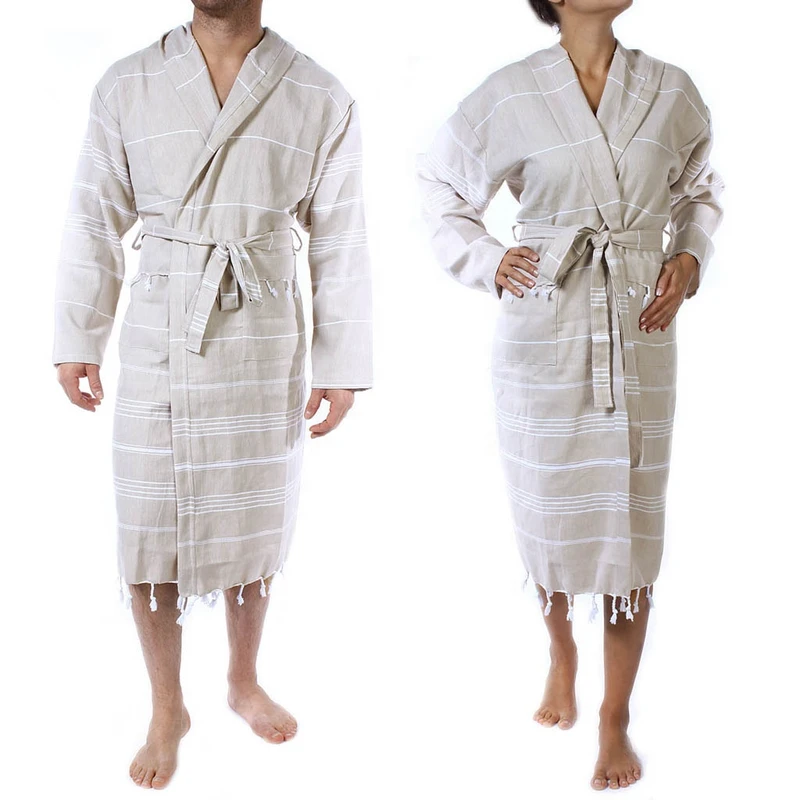 CHINEE Turkish Unisex Luxury Bathrobe For Women Men 100% Cotton Bathrobes Robes Clearance Sale in Bulk