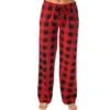 CHINEE Ultra Lightweight Pjs Bottoms Brush Pajama Sleep Lounge Pants Women Plaid Pajama Pants