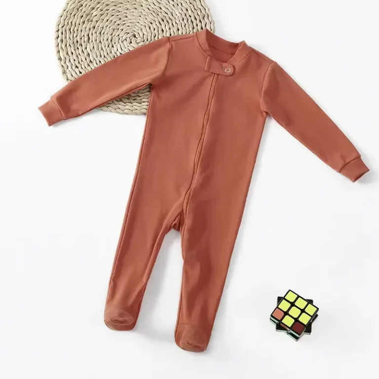 CHINEE-Ultra-Soft-Loungewear-One-Piece-Pajama-Baby-Bodysuit-Infant-Toddlers-Romper-Zip-Long-Sleeve-Footie-Pajamas