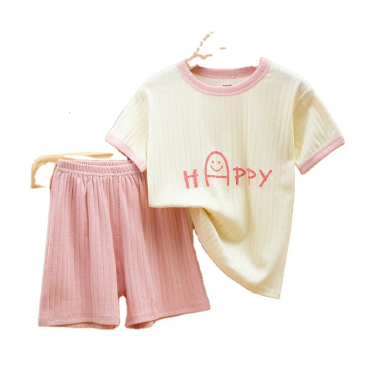 CHINEE-Unisex-Kids-Two-Piece-Casual-Summer-Pajama-Set-Soft-Shell-Fabric-Animal-Print-Breathable-Spandex-Cotton-2-3T