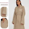 CHINEE Unisex Men Women's Sleepwear Waffle Bathrobes With Customized Embroidery Logo Woman Spa Hotel Lightweight Waffle Bath Robe