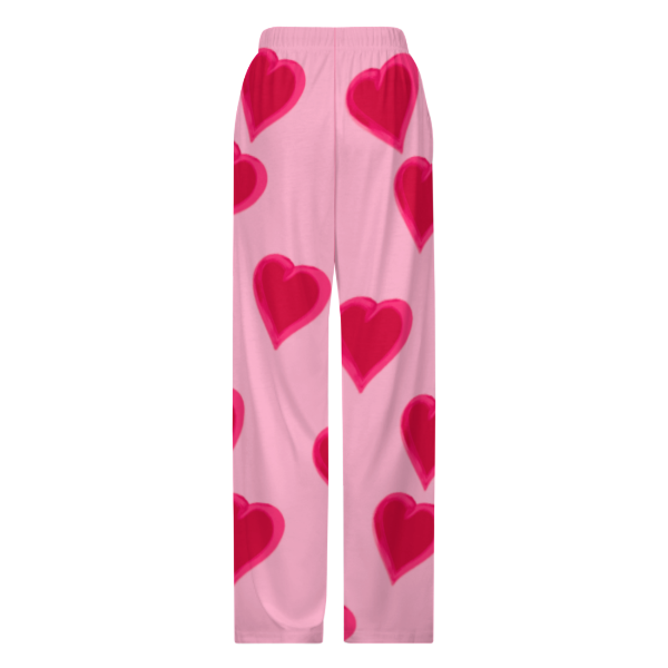 CHINEE Valentine's Day Pajamas Bottoms Night Pants Sleepwear Women's 3d Lounge Bottoms Trousers Allover Print Sleep Pants