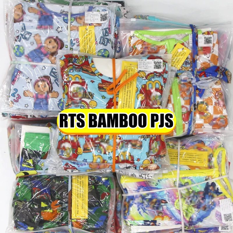 CHINEE Whatnot Rts Bamboo Pajama Bundle Mystery Box Western Character Print Rts Bamboo Zippy Kids Blind Box