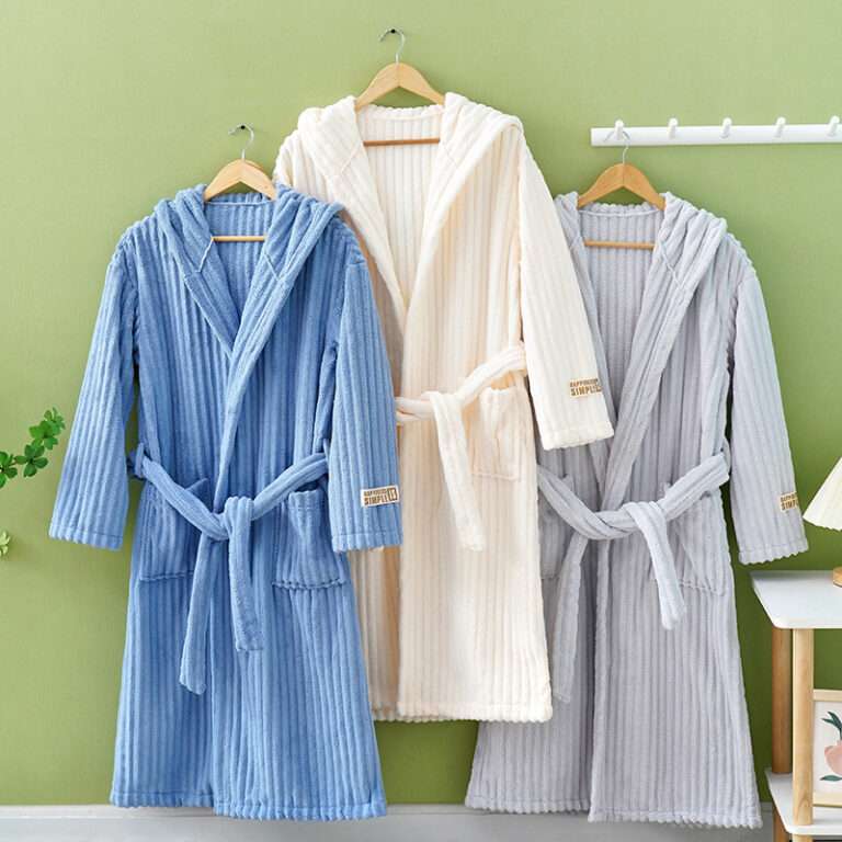 CHINEE-Winter-Super-Absorbent-Coral-Fleece-Female-Bath-Robe-Candy-Velvet-Microfiber-Bathrobe