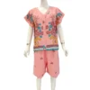 CHINEE Women Casual V neck dresses pajama short sleeve and short trouser comfortable to use daily