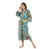 CHINEE Women Japanese Traditional Kimono with Obi Vintage Floral Print Haori Long Bathrobe Oriental Yukata Stage Show Cosplay Costumes