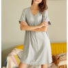 CHINEE Women Nightgown Cotton Modal Pajama Long Sleep Shirt