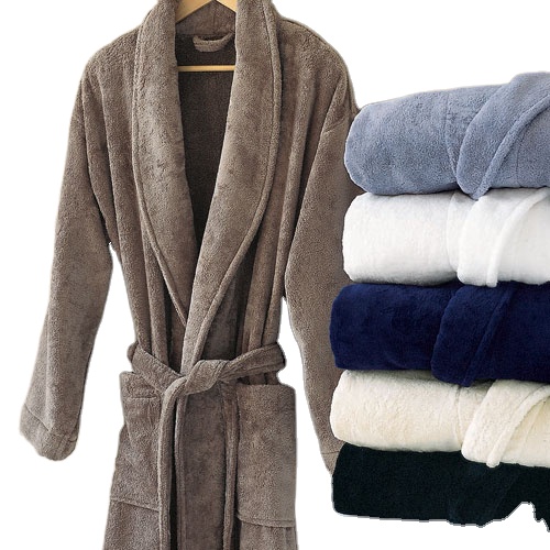 CHINEE-Women-Plush-Fleece-Robe-Soft-Textured-Bathrobe-Lady-Cozy-Spa-Long-Robe-for-All-Season