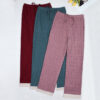 CHINEE Women Thickened Home Ribbed Pajama Pants Winter Bow Tie Sleep Long Pants Casual Christmas Autumn Winter Loungewear