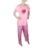 CHINEE Women's 2 Piece Night Suit Light Pink