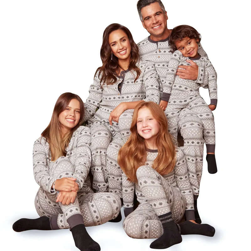 CHINEE Womens Baby Boys Casual Family Matching Sleepwear Pajamas Set Warm Night Wear Eco Friendly