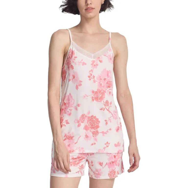 CHINEE-Womens-Cami-Pajama-Set-Soft-Bamboo-Viscose-Sleepwear-Top-And-Shorts-Floral-Print-Tencel-Modal-Womens-Sleepwear-Loungewear-Sets