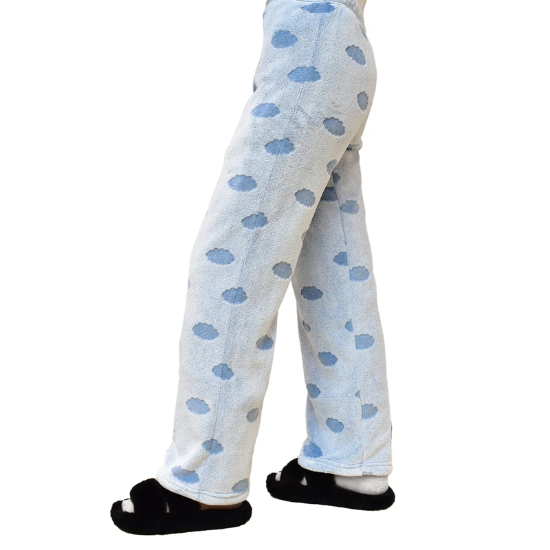CHINEE Women's Flannel Fleece Printed Pajama Pants Plus Size Fuzzy Pajama Pants for Adults Casual Waist Pants