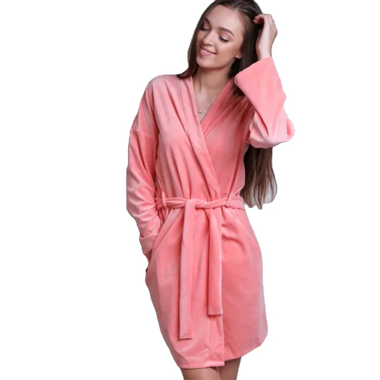 CHINEE-Womens-Fleece-Bathrobe-Coats-Warm-and-Comfortable-Ideal-for-Winter-and-Relaxation