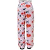 CHINEE Women's High Waist Pajama Pants with Custom Logo OEM Wide Leg Flannel Pants