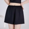 CHINEE Women's Ice Silk Sleep Shorts High Stretch Loose Fit Breathable Nylon Spandex