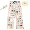 CHINEE Women's Plaid Printed Soft Breathable Pajama Pants with Elastic Waistband Casual Style