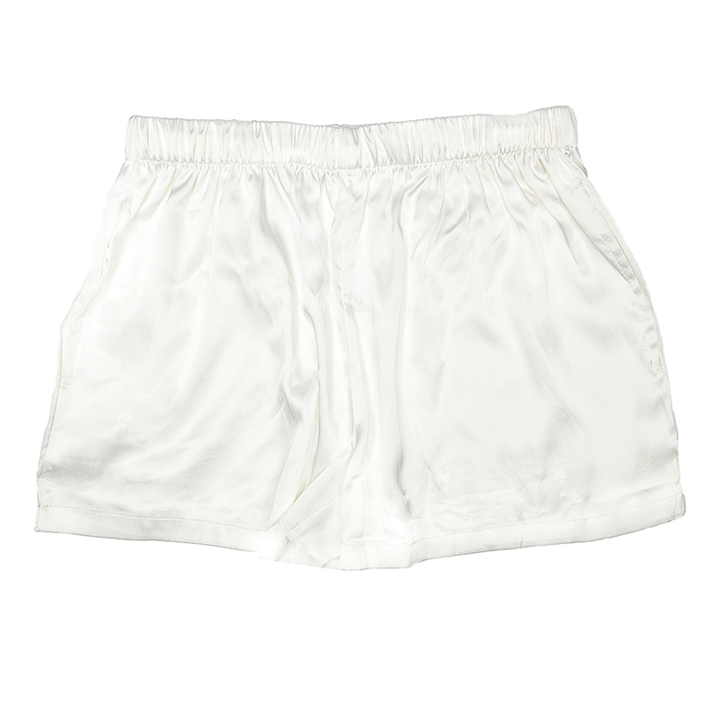 CHINEE Women's Satin Pajama Shorts Elastic Waist Solid Summer Lightweight Soft Sleep Shorts Lounge Pjs
