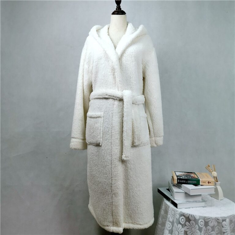 CHINEE-Womens-Sherpa-Fleece-Bathrobe