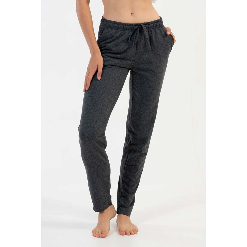 CHINEE Women's Single Bottom 2-Thread Pajamas with Pockets Women's Pants & Trousers