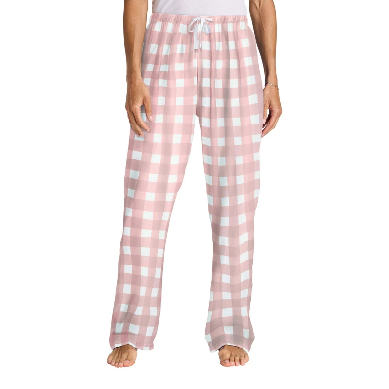 CHINEE Womens Soft Light Pink Pajama Pants Warm Sleepwear Bottoms With Elastic Waist Ideal for Bedtime Comfort