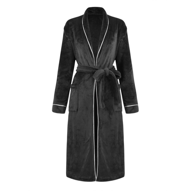 CHINEE-Womens-Spa-Bathrobes-Soft-Plush-Shawl-Collar-Winter-Fleece-Elastic-Waist-100-Polyester-Quick-Dry-Breathable-Summer