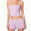 CHINEE Women's Summer Casual Halter Shorts, Modal, Plus Size, Sleepwear