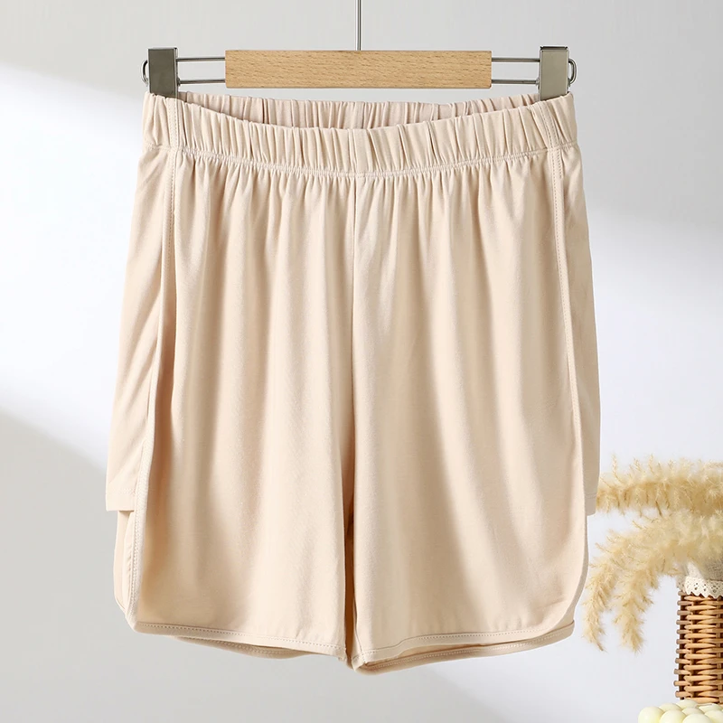 CHINEE Women's Summer Sleepwear Casual Style Elastic Waist Pajama Pants Viscose Knitted Comfortable Summer Pajama Shorts