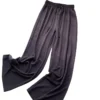 CHINEE Women's Wide Leg Pants Japanese Sleepwear Pajamas Loungewear Summer Casual Style Home Wear Comfortable Women Soft Pants